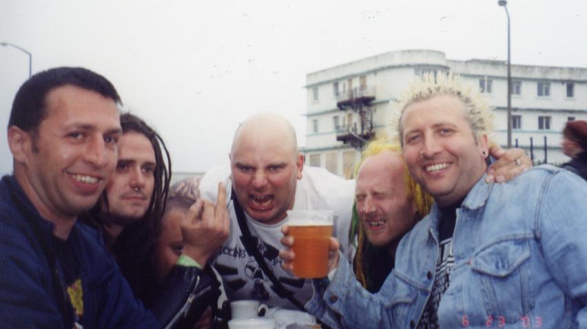 Me with some peeps, far right is Pete from Icons of Filth