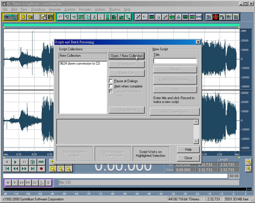 Clicks and Pops - Batch processing