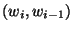 $(w_i, w_{i-1})$