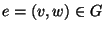 $e=(v,w)\in G$