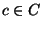 $c\in C$