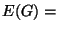$E(G)=$