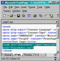 Linking Style Sheets