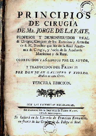 LIBRO DE CIRUGIA DE 1777