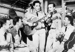 Elvis sings "Frankfurt Special" in GI Blues