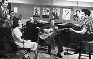 Vince (Elvis) in the recording studio