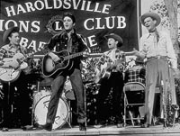 Elvis and the band on tour in Loving You