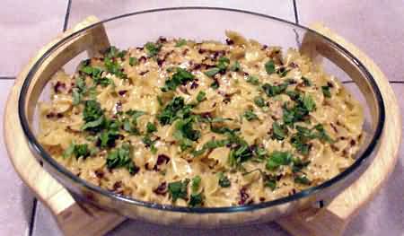 Baked Farfalle with Gruyere Cream Sauce