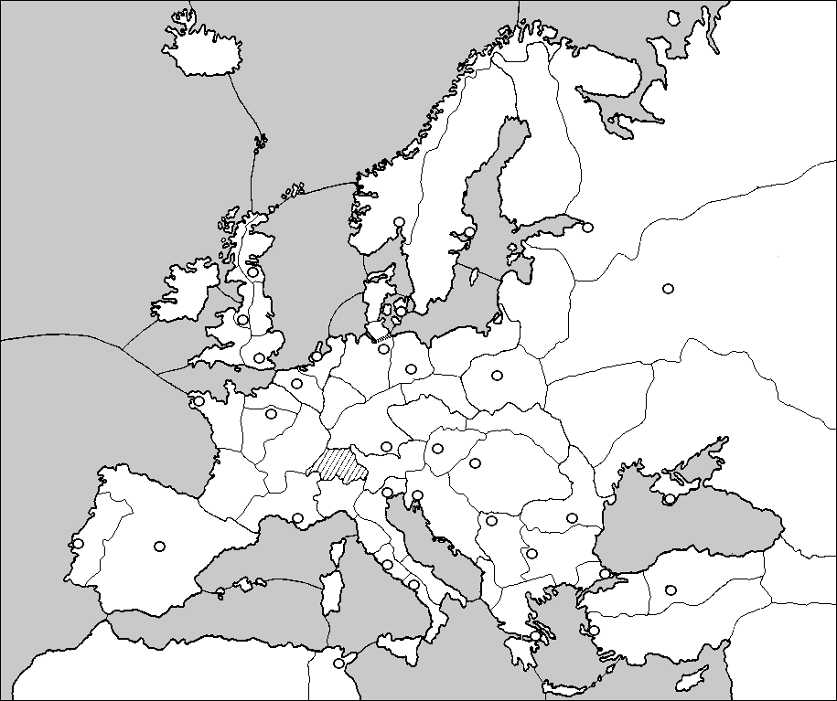 Карта европы разукрашенная