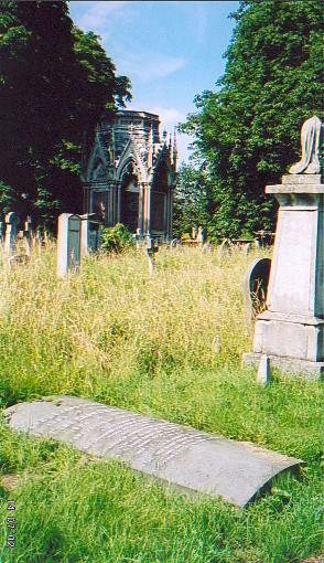 Eyre Crowe's grave, Kensal Green Cemetery, 2002