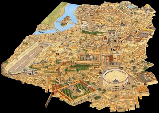 Senoves Roma Map Principal