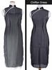 Black Chiffon cheongsam with Green Silk Lining