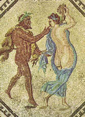 [Detail aus dem Klner Dinysos-Mosaik]