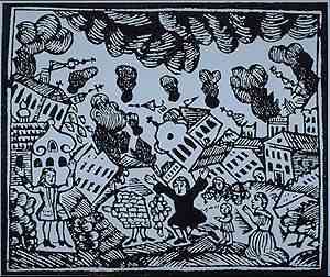 [zeitgenssische Illustration des Lissaboner Erdbebens von 1755]