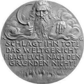 Medaille von Kurz Götz mit Kleist-Zitat