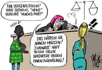 [Deutsche Justiz 2016 - Karikatur von Gtz Wiedenroth]
