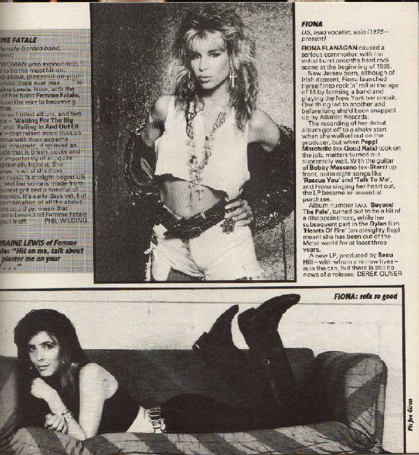 the Fiona Flanagan page - Articles