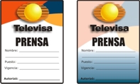 Gafetes Televisa Laguna