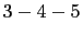 $ 3\-4\-5$
