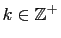 $ k\in \mathbb{Z}^+$