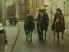 Aramis, Atos, Portos och D'Artagnan till h&auml;st.