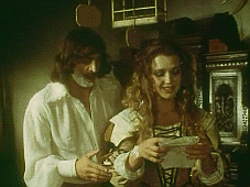 D'Artagnan med fru Bonacieux.