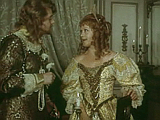 Hertigen av Buckingham och Frankrikes drottning Anna av Österrike i filmen »D'Artagnan och de tre musketörerna« (Sovjetunionen 1978)