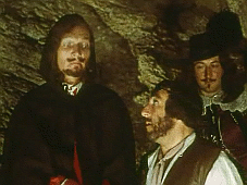 Kardinalen, herr Bonacieux och Rochefort.