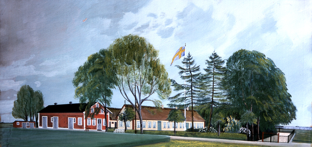 Gåramålning av Karstorp nr. 6 i Lomma. Foto: Erik Jonsson