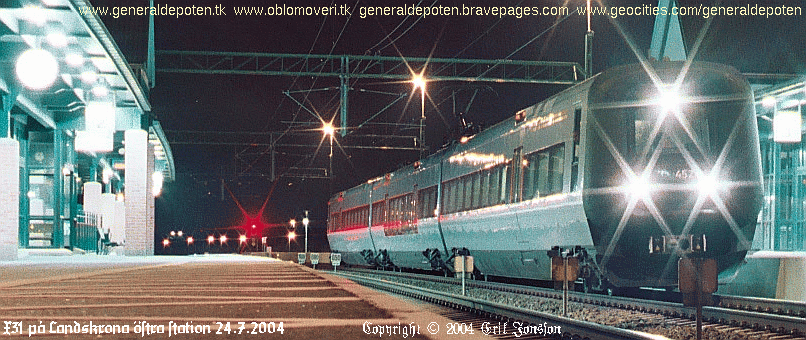 bild av X31 p&aring; Landskrona &ouml;stra station 24.7.2004