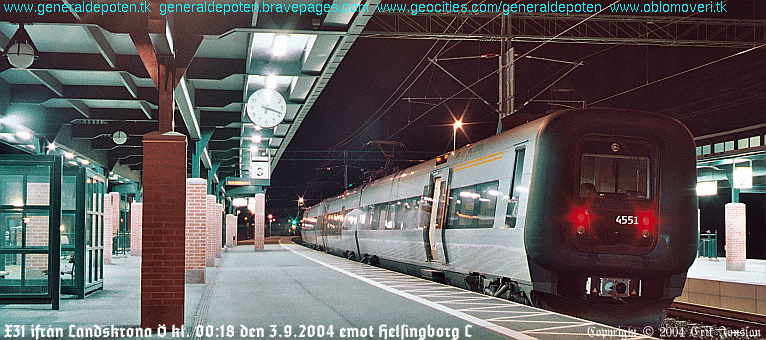 bild av X31 p&aring; Landskrona &ouml;stra station 3.9.2004