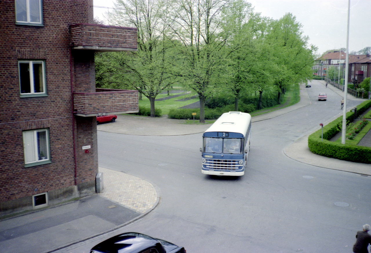 Bredgatan-Ödmanssonsgatan i Landskrona den 14:e maj år 1975