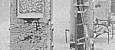 bild av plattformen vid sp&aring;r 2 p&aring; Centralstationen i Lund under ny&aring;rsstormen 1979