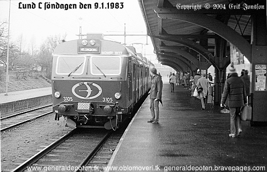 bild av X10 Malm&ouml;-Helsingborg i Lund 9.1.1983
