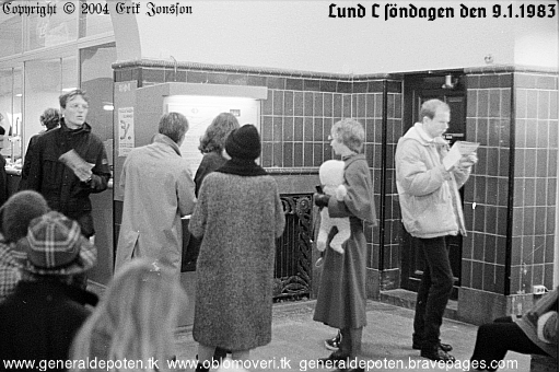 bild av v&auml;ntsalen p&aring; Lund C den 9.1.1983