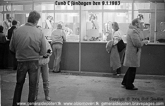 bild av v&auml;ntsalen p&aring; Lund C den 9.1.1983
