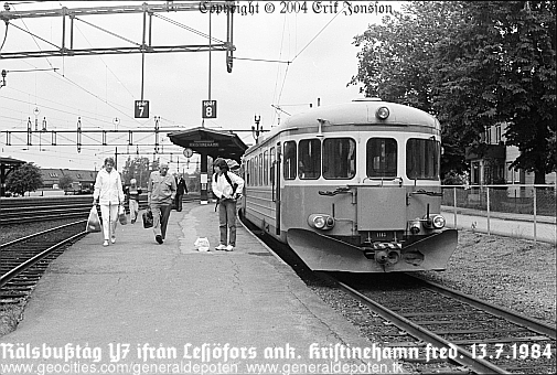 bild av r&auml;lsbuss Y7 ifr&aring;n Lesj&ouml;fors i Kristinehamn fredagen den trettonde juli 1984