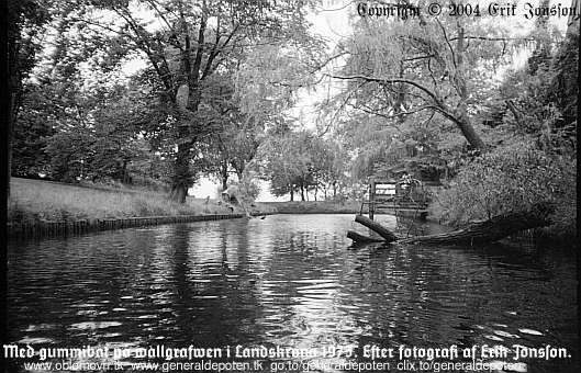 Vallgraven i Landskrona mellan Granet och Nordkap �r 1975