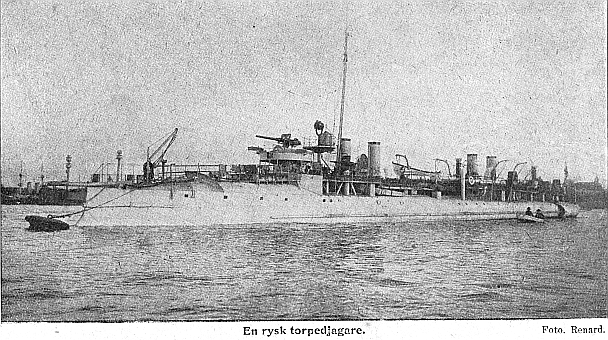 En rysk torpedjagare.