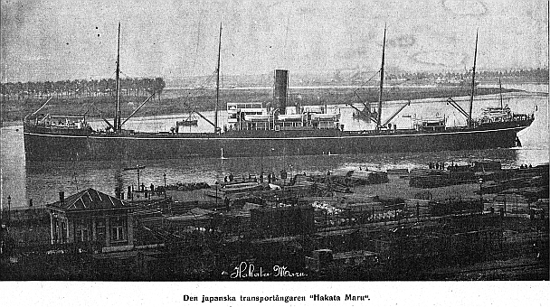 Den japanska transport�ngaren Hakata Maru 1904.