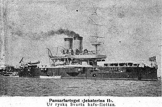 Pansarfartyget Jekaterina II.  Ur ryska Svarta hafs-flottan.