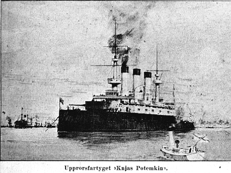 Upprorsfartyget Knjas Potemkin.
