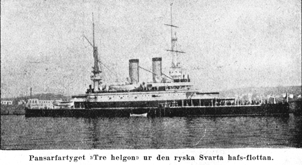 Pansarfartyget Tre helgon ur ryska Svarta hafs-flottan.