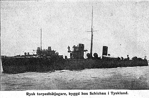 Rysk torpedbtjagare, byggd hos Schichau i Tyskland.