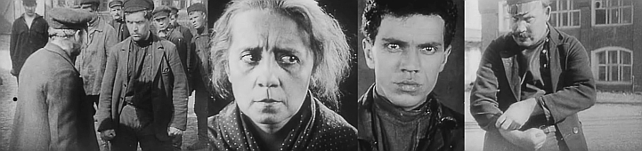 bild ur Vsevolod Pudovkins film &laquo;Mat&raquo; (SSRU 1926)