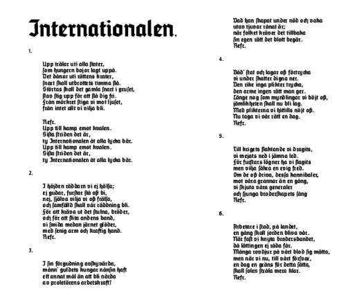 Internationalen, hela texten