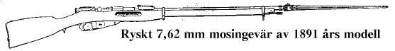 bild av Ryskt Mosin-Nagant 7,62 mm gev&auml;r av 1891 &aring;rs modell