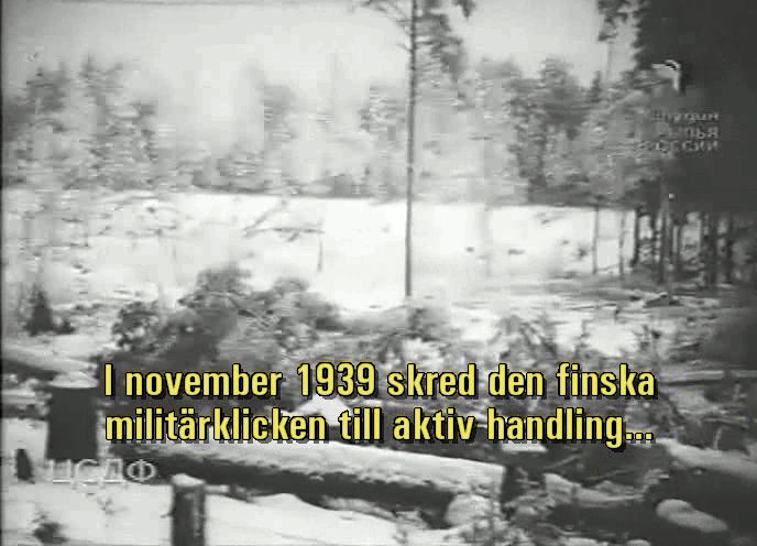 Bilder m.m. ur filmen «Mannerheimlinjen»