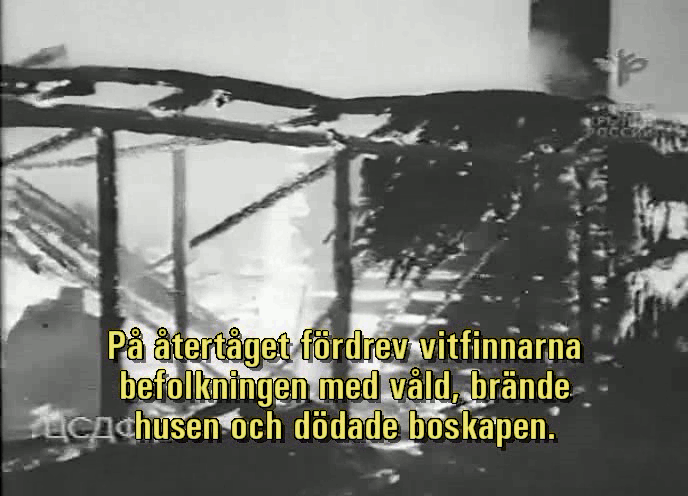 Bilder m.m. ur filmen &laquo;Mannerheimlinjen&raquo;