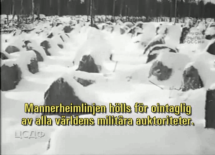 Bilder m.m. ur filmen &laquo;Mannerheimlinjen&raquo;
